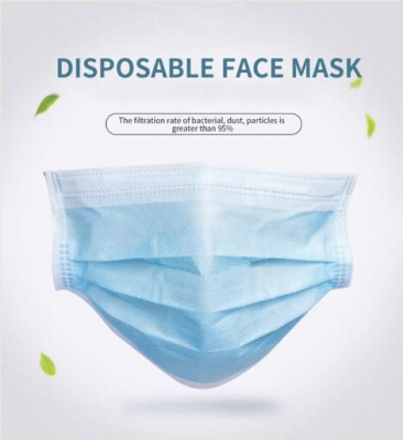 3 Camada de máscara facial descartável